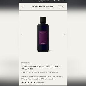 TwentyNine Palms Mesa Mystic Facial Exfoliating Solution
